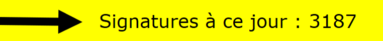 Signatures à ce jour : 3187