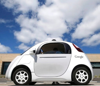  La voiture autonome de Google est présentée lors d'une démonstration. Photo de CBC