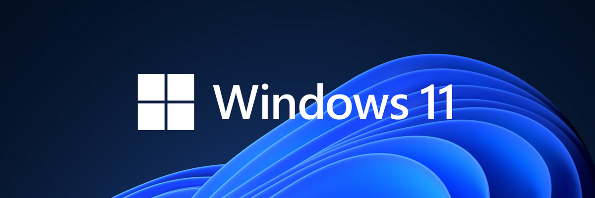 Logo Windows 11 sur un fond bleu