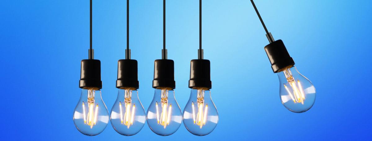Photo of lightbulbs