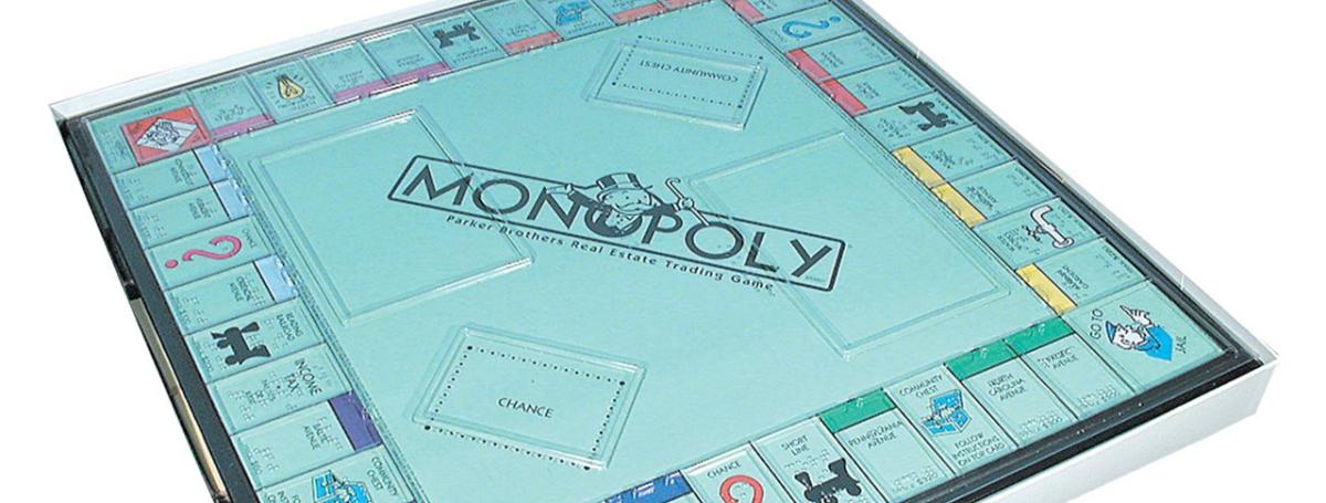 A braille monopoly board game.