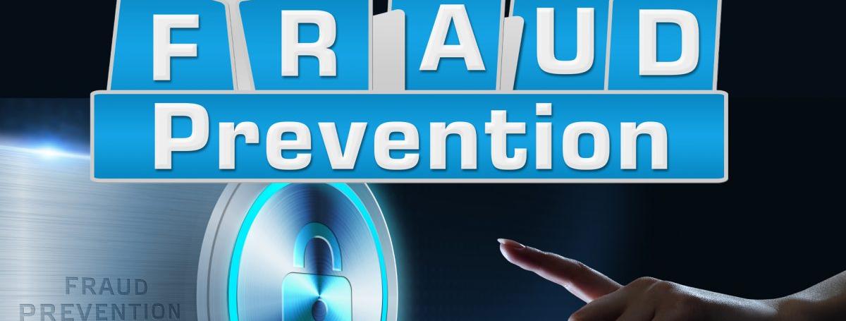 The words "Fraud Prevention" above a symbol of a lock with a hand reaching out. The OPP logo is the bottom right corner.