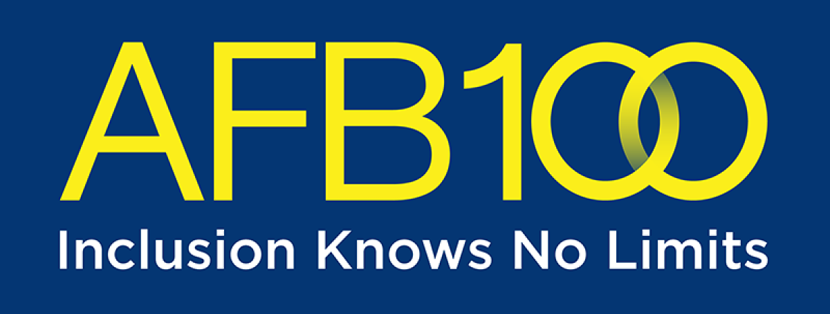 AFB 100 Logo. Inclusion knows no limits.