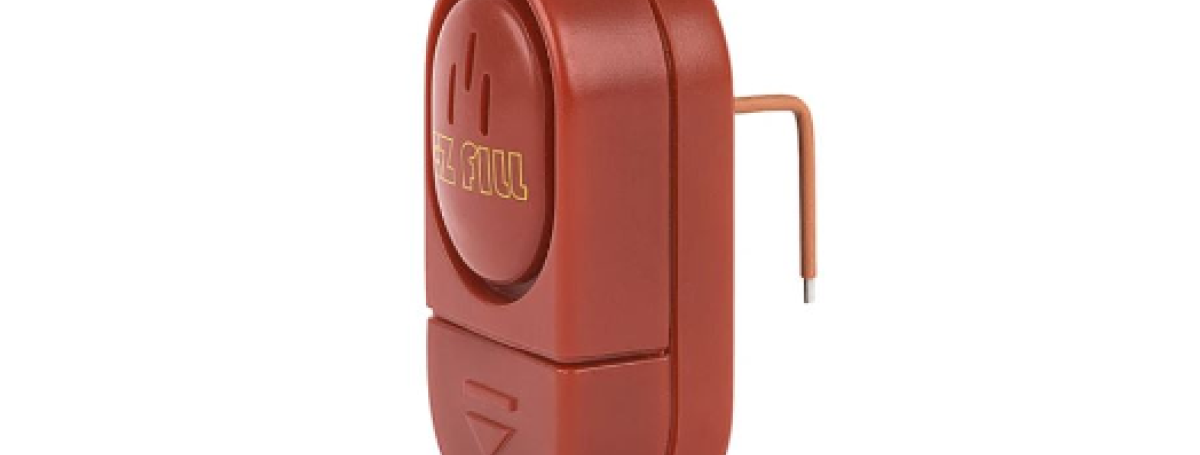 A red liquid leveler.