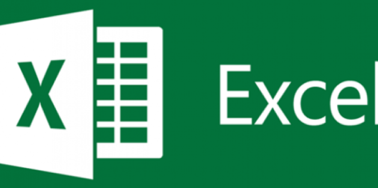 logo Excel blanc sur fond vert avec un icone de tableau