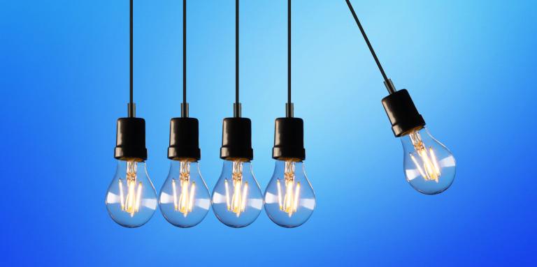 Photo of lightbulbs
