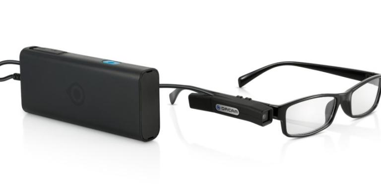 An OrCam eyewear set.