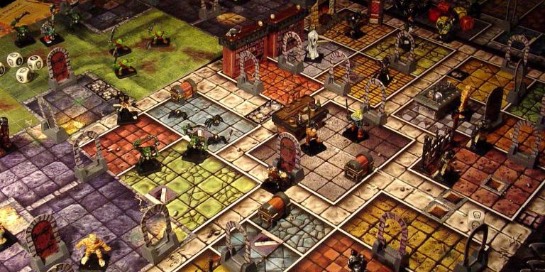 The Dungeons & Dragons Board game set.