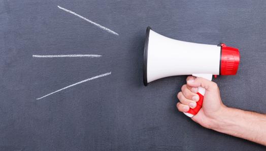 Illustration of a megaphone