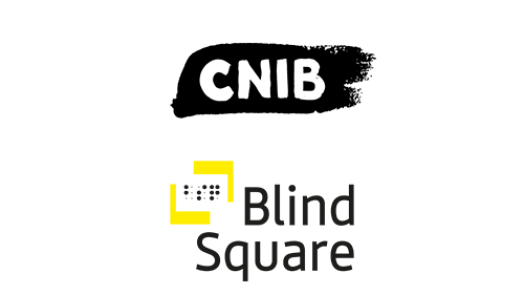 CNIB et BlindSquare logo